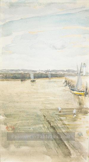 James Abbott McNeill Scène sur le Mersey James Abbott McNeill Whistler Peintures à l'huile